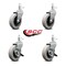 Service Caster 9T28L2 FG9T28L20000 Rubbermaid Audio Visual Cart Replacement Caster Kit, 4PK RUB-SCC-GR05S310-TPRS-716178-2-SLB-2 - alternate 3